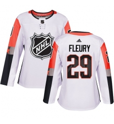 Women's Adidas Vegas Golden Knights #29 Marc-Andre Fleury Authentic White 2018 All-Star Pacific Division NHL Jersey