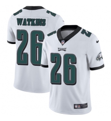 Men's Nike Philadelphia Eagles #26 Jaylen Watkins White Vapor Untouchable Limited Player NFL Jersey