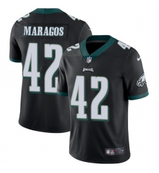 Youth Nike Philadelphia Eagles #42 Chris Maragos Black Alternate Vapor Untouchable Limited Player NFL Jersey