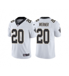 Men's New Orleans Saints #20 Pete Werner White Vapor Limited Stitched Jersey