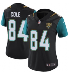 Women's Nike Jacksonville Jaguars #84 Keelan Cole Black Alternate Vapor Untouchable Limited Player NFL Jersey