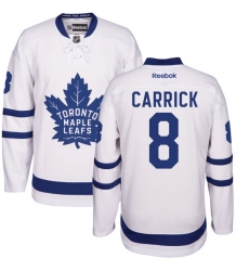 Women's Reebok Toronto Maple Leafs #8 Connor Carrick Authentic White Away NHL Jersey