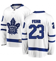 Youth Toronto Maple Leafs #23 Eric Fehr Fanatics Branded White Away Breakaway NHL Jersey