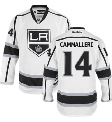 Women's Reebok Los Angeles Kings #14 Mike Cammalleri Authentic White Away NHL Jersey