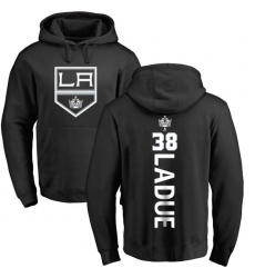 NHL Adidas Los Angeles Kings #38 Paul LaDue Black Backer Pullover Hoodie