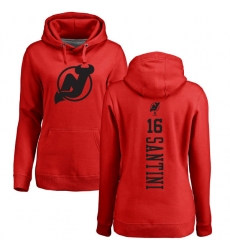 NHL Women's Adidas New Jersey Devils #16 Steve Santini Red One Color Backer Pullover Hoodie