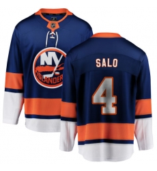 Youth New York Islanders #4 Robin Salo Fanatics Branded Royal Blue Home Breakaway NHL Jersey