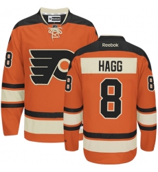 Women's Reebok Philadelphia Flyers #8 Robert Hagg Premier Orange New Third NHL Jersey
