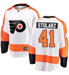 Youth Philadelphia Flyers #41 Anthony Stolarz Fanatics Branded White Away Breakaway NHL Jersey