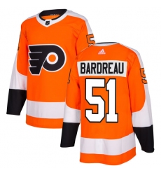 Men's Adidas Philadelphia Flyers #51 Cole Bardreau Authentic Orange Home NHL Jersey