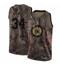 Women's Nike Boston Celtics #34 Paul Pierce Swingman Camo Realtree Collection NBA Jersey