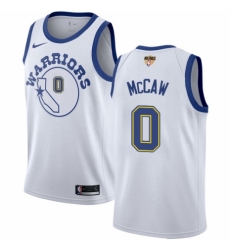 Women's Nike Golden State Warriors #0 Patrick McCaw Swingman White Hardwood Classics 2018 NBA Finals Bound NBA Jersey