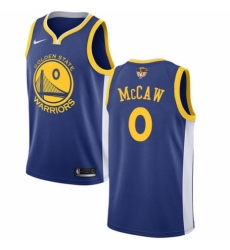 Youth Nike Golden State Warriors #0 Patrick McCaw Swingman Royal Blue Road 2018 NBA Finals Bound NBA Jersey - Icon Edition