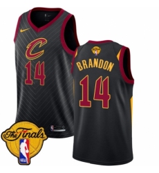 Youth Nike Cleveland Cavaliers #14 Terrell Brandon Swingman Black 2018 NBA Finals Bound NBA Jersey Statement Edition