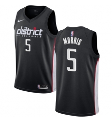 Youth Nike Washington Wizards #5 Markieff Morris Swingman Black NBA Jersey - City Edition