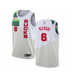 Women's Nike Milwaukee Bucks #6 Eric Bledsoe White Swingman Jersey - Earned Edition