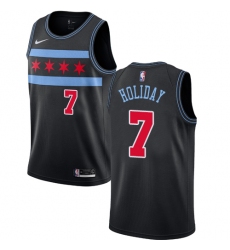 Women's Nike Chicago Bulls #7 Justin Holiday Swingman Black NBA Jersey - City Edition