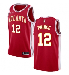 Women's Nike Atlanta Hawks #12 Taurean Prince Authentic Red NBA Jersey Statement Edition