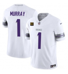 Men's Minnesota Vikings #1 Kyler Murray White 2026 F.U.S.E. 4-Star C Winter Warrior Limited Football Stitched Jersey