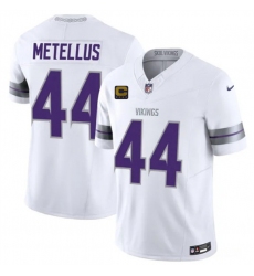 Men's Minnesota Vikings #44 Josh Metellus White 2026 F.U.S.E. 4-Star C Winter Warrior Limited Football Stitched Jersey