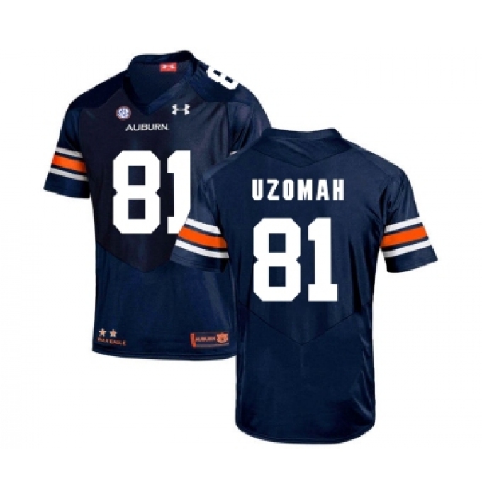 Auburn Tigers 81 C.J. Uzomah Navy College Football Jersey