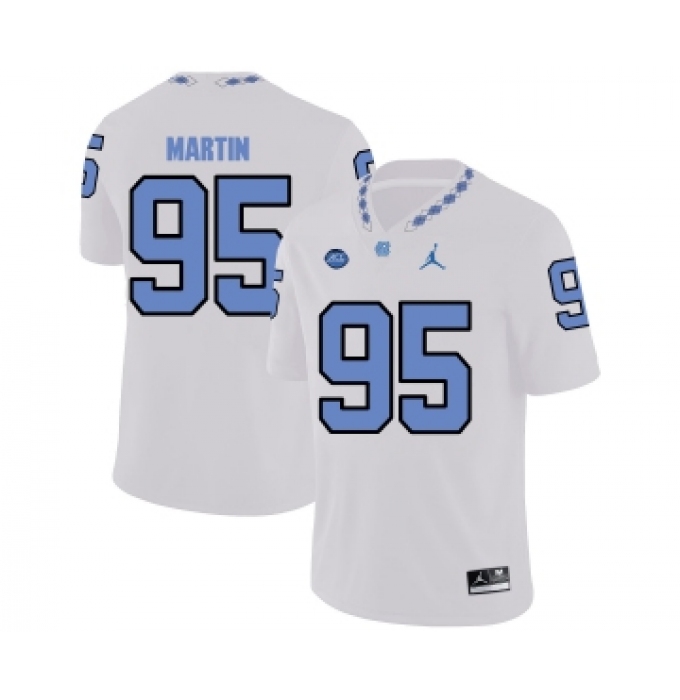 North Carolina Tar Heels 95 Kareem Martin White College Football Jersey