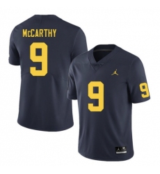 Men's Michigan Wolverines #9 J.J. McCarthy Navy Blue Stitched Jersey