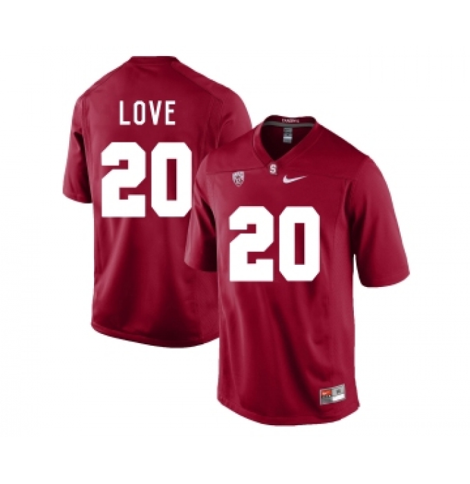 Stanford Cardinal 20 Bryce Love Cardinal College Football Jersey