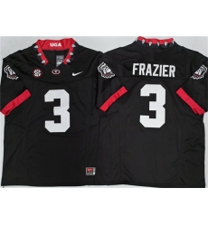 Men's Georgia Bulldogs #3 Nate Frazier Black 2025 F.U.S.E. Stitched Jersey