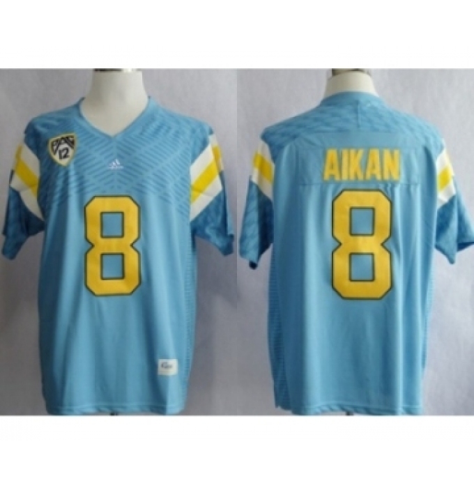 UCLA Bruins Troy Aikman 8 Techfit College Football Jersey Light Blue