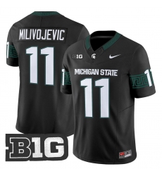 Men's Michigan State Spartans #11 ALESSIO MILIVOJEVIC 2026 Vapor Limited Black Jersey