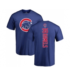 Baseball Chicago Cubs #35 Cole Hamels Royal Blue Backer T-Shirt