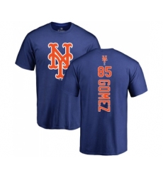 Baseball New York Mets #85 Carlos Gomez Royal Blue Backer T-Shirt