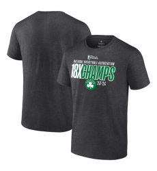 Men's Boston Celtics Heather Charcoal 18-Time Finals Champions Steal the Ball T-Shirt