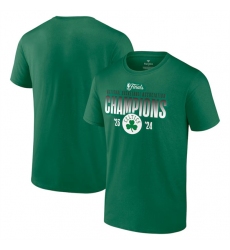 Men's Boston Celtics Kelly Green 2024 Finals Champions Blocked Shot T-Shirt