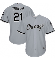 Men's Majestic Chicago White Sox #53 Welington Castillo Grey Road Flex Base Authentic Collection MLB Jersey
