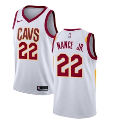 Women's Nike Cleveland Cavaliers #22 Larry Nance Jr. Authentic White NBA Jersey - Association Edition