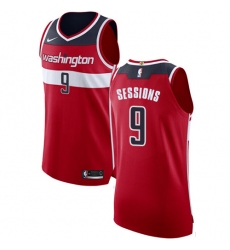 Youth Nike Washington Wizards #9 Ramon Sessions Authentic Red NBA Jersey - Icon Edition