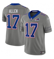 Men's Buffalo Bills #17 Josh Allen Gray F.U.S.E. 2026 Nickel City Vapor Football Stitched Jersey