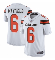 Youth Nike Cleveland Browns #6 Baker Mayfield White Vapor Untouchable Limited Player NFL Jersey