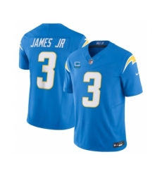 Men's Nike Los Angeles Chargers #3 Derwin James Jr. Light Blue 2023 F.U.S.E. 3-Star C Vapor Untouchable Limited Football Stitched Jersey