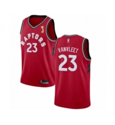 Men's Toronto Raptors #23 Fred VanVleet Swingman Red 2019 Basketball Finals Champions Jersey - Icon Edition