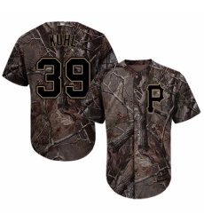 Youth Majestic Pittsburgh Pirates #39 Chad Kuhl Authentic Camo Realtree Collection Flex Base MLB Jersey