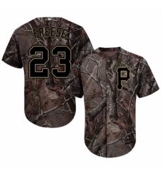 Youth Majestic Pittsburgh Pirates #23 David Freese Authentic Camo Realtree Collection Flex Base MLB Jersey