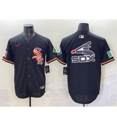 Men's Chicago White Sox Team Big Logo Black Mexico Limited Stitched Jersey