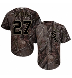 Youth Majestic Chicago White Sox #27 Lucas Giolito Authentic Camo Realtree Collection Flex Base MLB Jersey