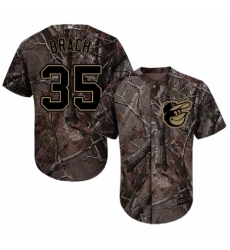 Youth Majestic Baltimore Orioles #35 Brad Brach Authentic Camo Realtree Collection Flex Base MLB Jersey