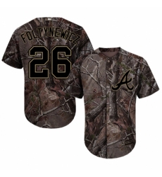Men's Majestic Atlanta Braves #26 Mike Foltynewicz Authentic Camo Realtree Collection Flex Base MLB Jersey