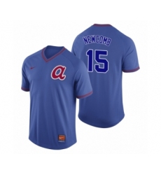 Youth Atlanta Braves #15 Sean Newcomb Royal Cooperstown Collection Legend Jersey