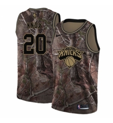 Youth Nike New York Knicks #20 Kevin Knox Swingman Camo Realtree Collection NBA Jersey